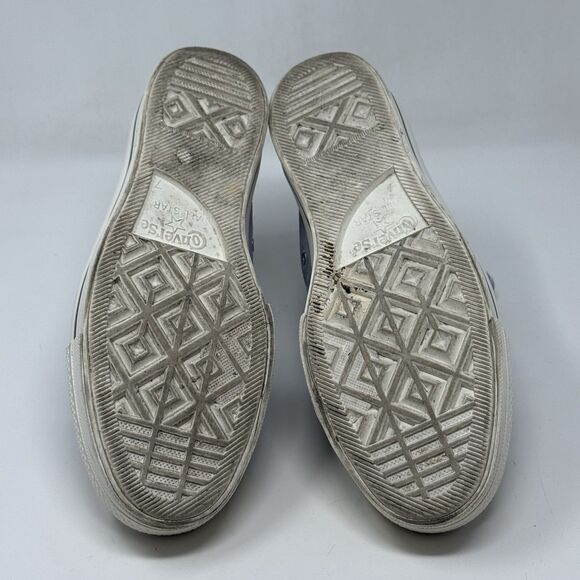 Converse All Star Chuck Lift Platform High Shoes Womens 9 Blue Gray Suede Retro - Picture 15 of 16